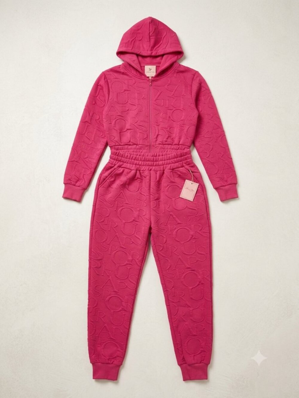 Embossed Monogram Tracksuit – Vibrant Magenta